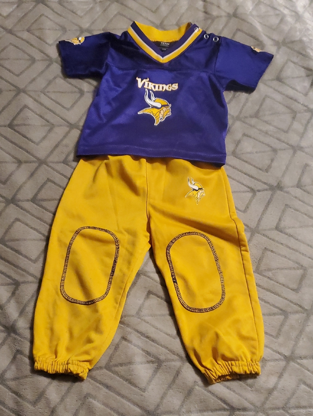 Minnesota Vikings NFL Infant Purple/Gold Fan Gear Lil' Field Pant Set 18M